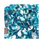 Acrylic Oval Flat Back Rhinestones  8x10mm Aqua 200pcs