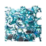 Acrylic Oval Flat Back Rhinestones  8x10mm Aqua AB 200pcs