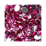 Acrylic Oval Flat Back Rhinestones  8x10mm Fuchsia 200pcs