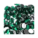 Acrylic Oval Flat Back Rhinestones  8x10mm Green 200pcs