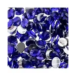 Acrylic Oval Flat Back Rhinestones  8x10mm Purple 200pcs