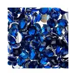 Acrylic Oval Flat Back Rhinestones  8x10mm Royal Blue 200pcs