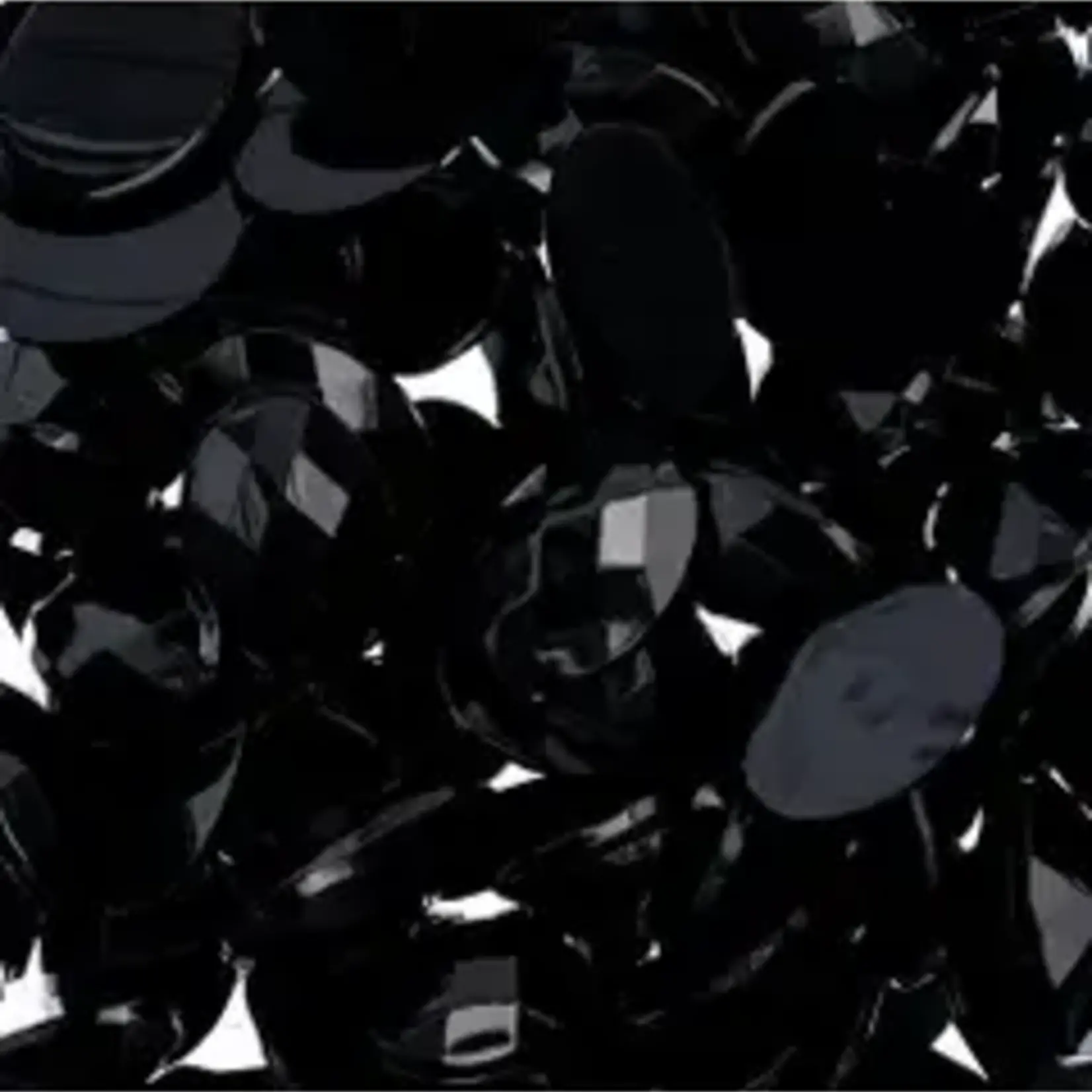 Acrylic Oval Flat Back Rhinestones 10x14mm Black 200pcs