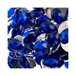 Acrylic Oval Flat Back Rhinestones 10x14mm Royal Blue 200pcs