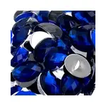Acrylic Oval Flat Back Rhinestones 18x13mm Royal Blue 200pcs