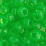 Crowbeads 9mm (1000pcs) Transparent Fluorescent Green