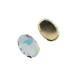 Crystal Lane DIY Sew on Rhinestone 13x 18 mm Gold Setting/Teal Opal 20pcs