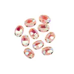 Crystal Lane DIY Sew on Rhinestone 13x 18 mm Gold Setting/Pink AB 20pcs