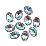 Crystal Lane DIY Sew on Rhinestone 13x 18 mm Gold Setting/Neon Blue AB 20pcs