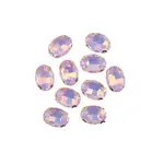 Crystal Lane DIY Sew on Rhinestone 13x 18 mm Gold Setting/Light Pink Opal 20pcs