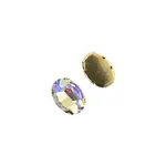 Crystal Lane DIY Sew on Rhinestone 13x 18 mm Gold Setting/Crystal Satin 20pcs