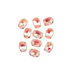 Crystal Lane DIY Sew on Rhinestone 10 x 14 mm Gold Setting/Pink AB   20pcs