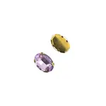 Crystal Lane DIY Sew on Rhinestone 10 x 14 mm Gold Setting/ Light Violet   20pcs