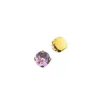 Crystal Lane DIY Sew on Rhinestone 10 mm Gold Setting/ Vitrail Purple  20pcs