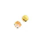 Crystal Lane DIY Sew on Rhinestone 10 mm Gold Setting/ Neon Orange AB  20pcs