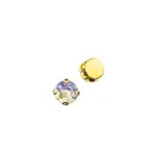 Crystal Lane DIY Sew on Rhinestone 10 mm Gold Setting/ Crystal  Satin 20pcs