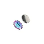 Crystal Lane DIY Sew on Rhinestone 13x18mm Silver/Vitrail Purple 20pcs