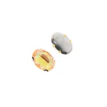 Crystal Lane DIY Sew on Rhinestone 13x18mm Silver/Neon Orange AB 20pcs