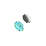 Crystal Lane DIY Sew on Rhinestone 13x18mm Silver/Neon Green AB 20pcs