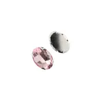 Crystal Lane DIY Sew on Rhinestone 13x18mm Silver/Light Pink 20pcs