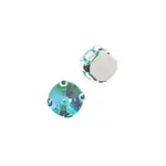 Crystal Lane DIY Sew on Rhinestone 10mm Silver/Neon Teal AB 20pcs