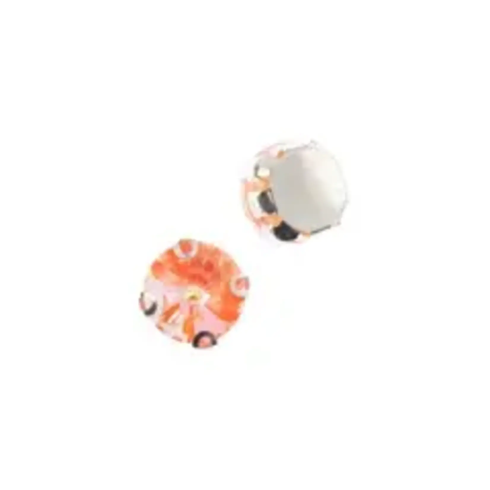 Crystal Lane DIY Sew on Rhinestone 10mm Silver/Neon Pink AB 20pcs