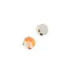 Crystal Lane DIY Sew on Rhinestone 10mm Silver/Neon Orange AB 20pcs