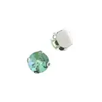 Crystal Lane DIY Sew on Rhinestone 10mm Silver/Neon Green AB 20pcs