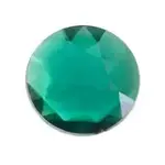 Acrylic 25mm Round Facetted Emerald Green