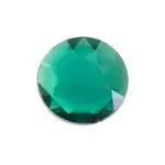 Acrylic 25mm Round Facetted Emerald Green
