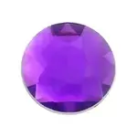 Acrylic Round Facetted Purple