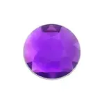 Acrylic Round Facetted Purple
