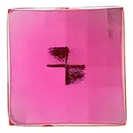 Acrylic Facetted Rhinestone Square 18mm Hot Pink