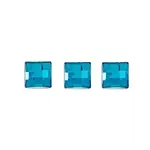Acrylic Square Facetted 8mm Aqua