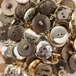 Nutton but Buttons130g Tube Mixed sizes Plastic Gold