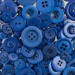 Nutton but Buttons130g Tube Mixed sizes Resin Dark Blue