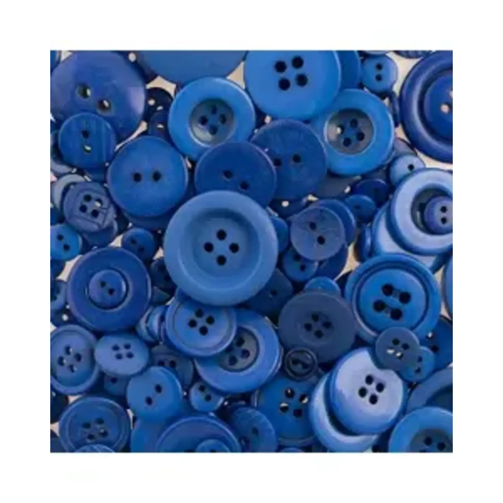 Nutton but Buttons130g Tube Mixed sizes Resin Dark Blue