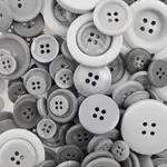 Nutton but Buttons130g Tube Mixed sizes Resin Grey