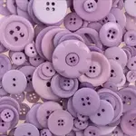 Nutton but Buttons130g Tube Mixed sizes Resin Light Purple