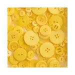 Nutton but Buttons130g Tube Mixed sizes Resin Yellow