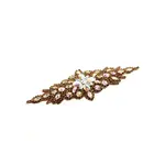 Crystal Motif Applique Zuma Oval 9x24cm Crystal AB/Lt.  Amethyst