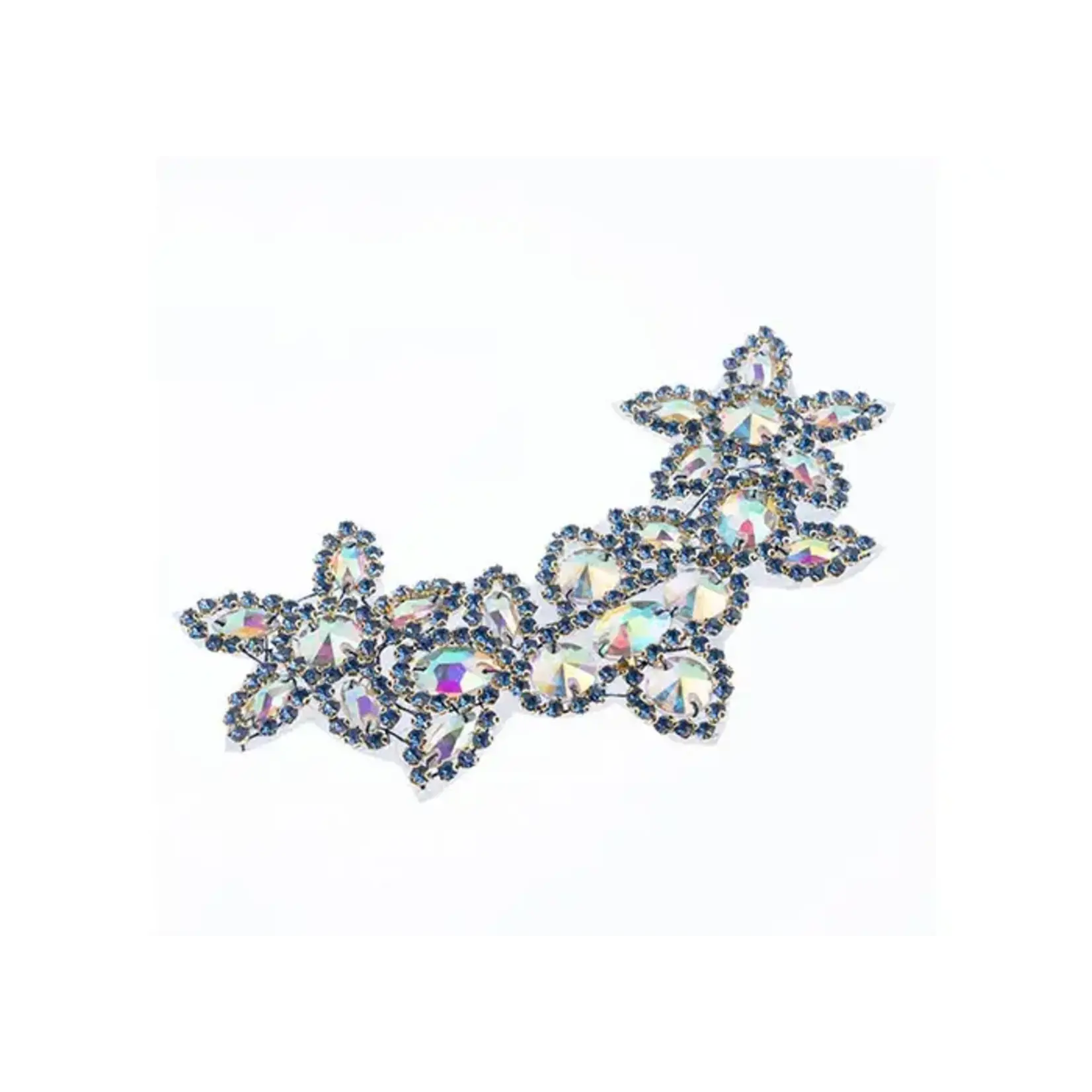 Crystal Motif Jasmine 10x17cm Crystal AB/Blue