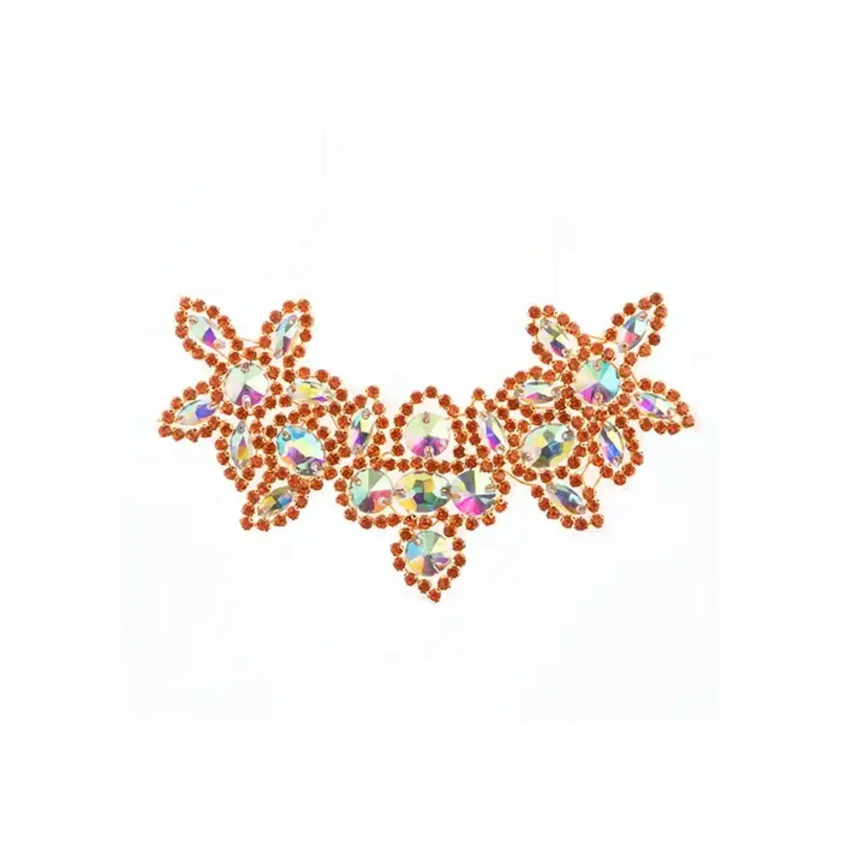 Crystal Motif Jasmine 10x17cm Crystal AB/Orange