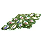 Crystal Motif Diamond Flower 115x230mm Crystal AB/Peridot