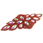Crystal Motif Diamond Flower 115x230mm Crystal AB/Red