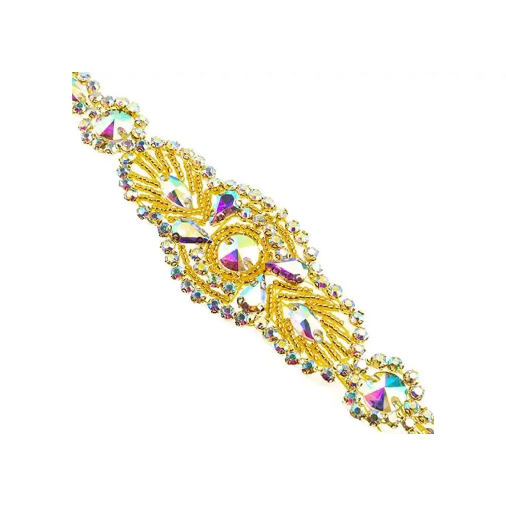 Crystal Motif Eclipse 185x40mm Crystal AB/Gold