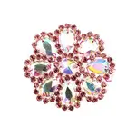 Crystal Motif Daisy 65mm Crystal AB/Fuchsia