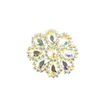 CRYSTAL MOTIF DAISY 65MM CRYSTAL AB/Gold