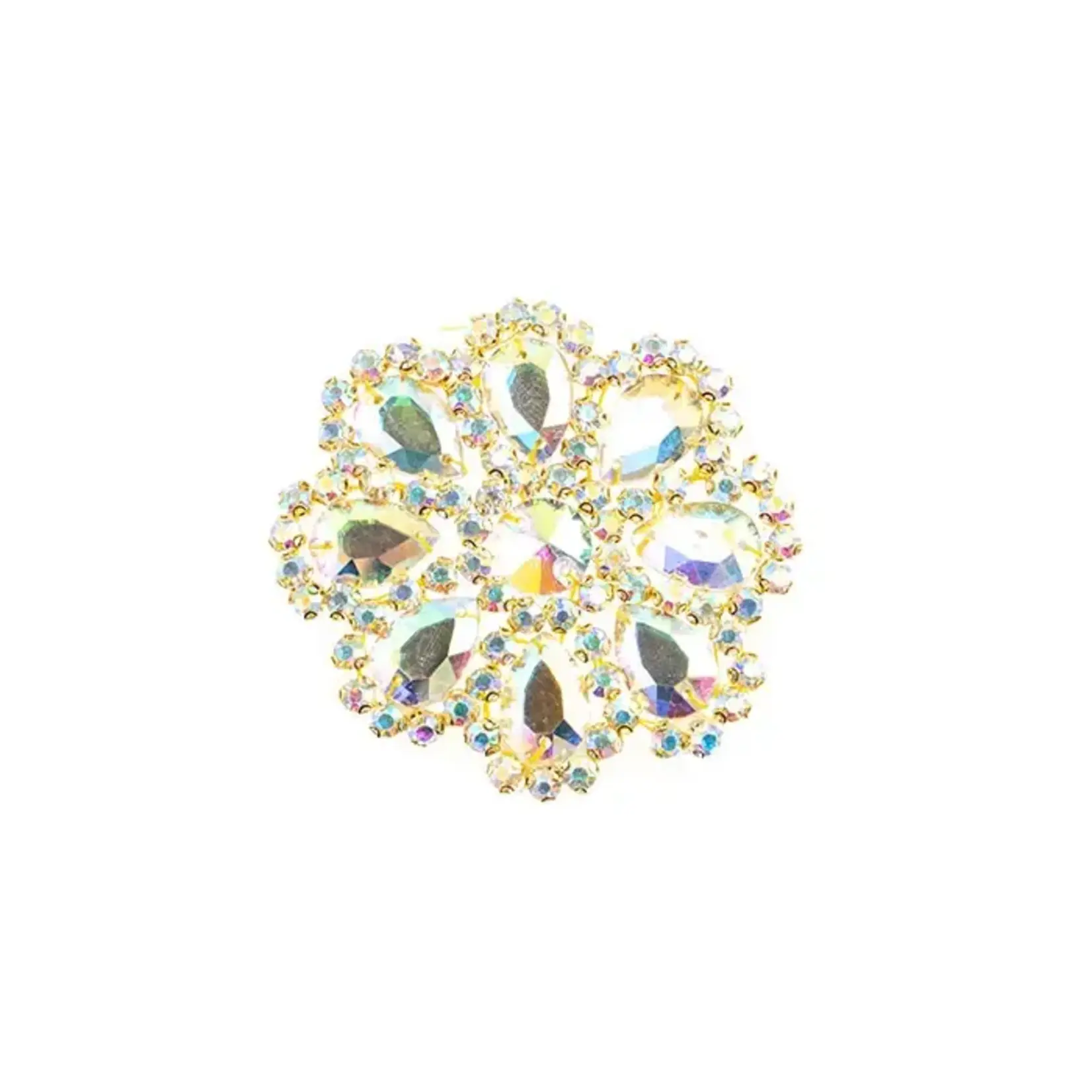 CRYSTAL MOTIF DAISY 65MM CRYSTAL AB/Gold