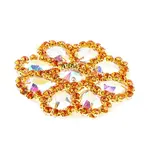 Crystal Motif Daisy 65mm Crystal AB/Orange